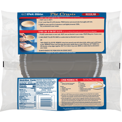 Pillsbury Pet-Ritz Pie Crusts, 2 Count