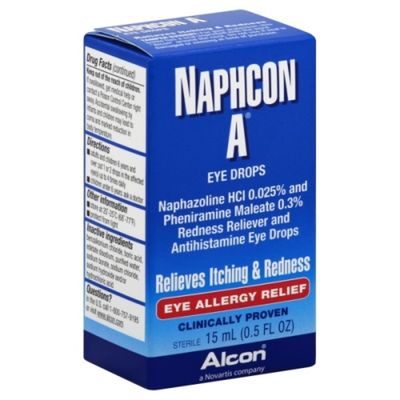 Alcon Eye Drops Relieves Itching & Redness Eye Allergy Relief