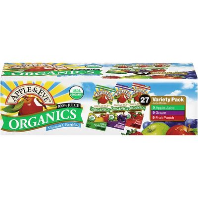 Apple Eve Organics Apple Grape Fruit Punch Variety Pack 100 Juice 6 75 Fl Oz Instacart
