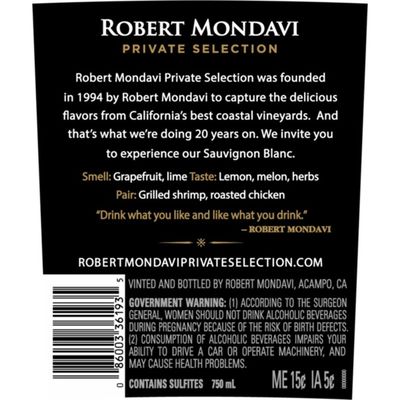 Robert Mondavi Private Selection Sauvignon Blanc White Wine