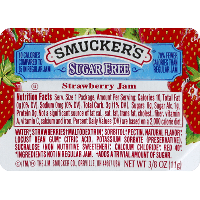 Smucker's Jam, Sugar Free, Strawberry