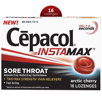 Cepacol® InstaMax Sore Throat & Cough Drop Lozenges, Artic Cherry