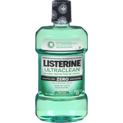 Listerine Ultraclean Enamel Protect Zero Antiseptic Mouthwash (1000 ml ...