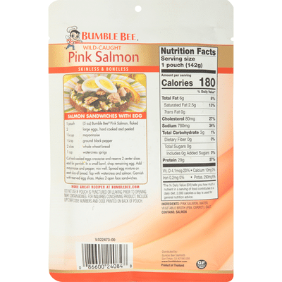 Bumble Bee Wild Caught Skinless & Boneless Pink Salmon