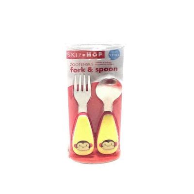 Skip Hop Zoo Monkey Fork and Spoon