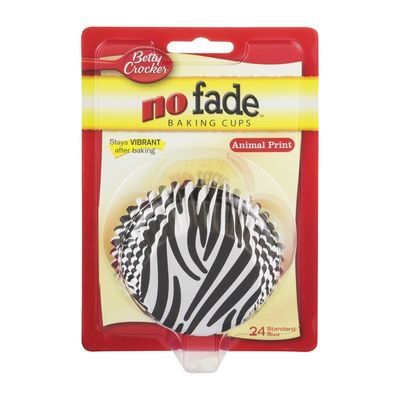 Betty Crocker No Fade Baking Cups Animal Print - 24 CT