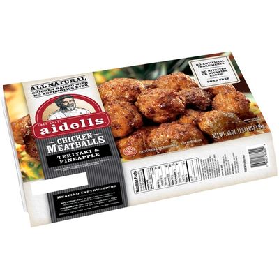 Aidells Teriyaki & Pineapple Chicken Meatballs
