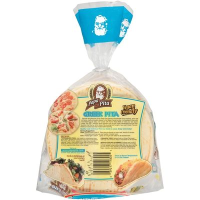 Papa Pita White Greek Pita Flat Bread