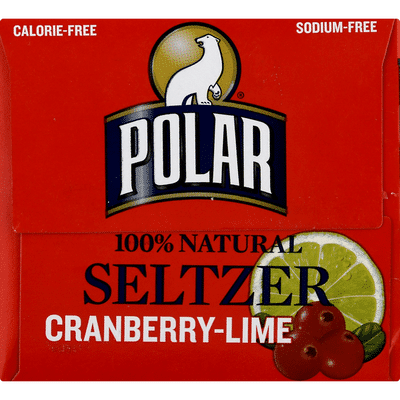 Polar Seltzer Calorie-Free Cranberry Lime