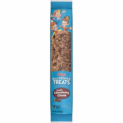 Kellogg's Rice Krispies Treats Marshmallow Snack Bar, Kids Snacks, School Lunch, Double Chocolatey Chunk