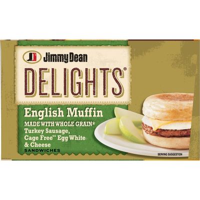 Jimmy Dean Turkey Sausage, Cage Free Egg White & Cheese English Muffin SANDWICHES