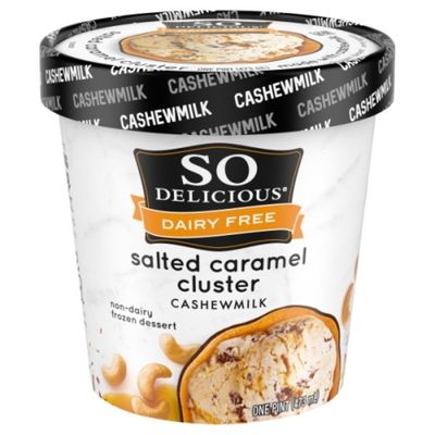 So Delicious Dairy Free Salted Caramel Cluster Cashew Milk Frozen Dessert