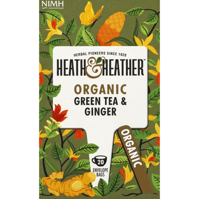 Heath & Heather Organic Green Tea & Ginger