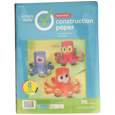Simply Done Construction Paper, Assorted