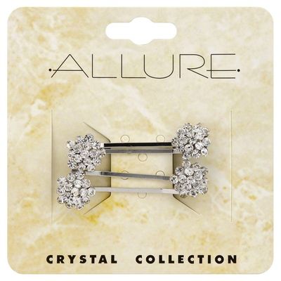 Allure Pins, Crystal Collection, 4 Pieces, Card