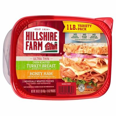 Hillshire Farm Ultra Thin Oven Roasted Turkey Breast & Honey Ham Sliced Deli Meat