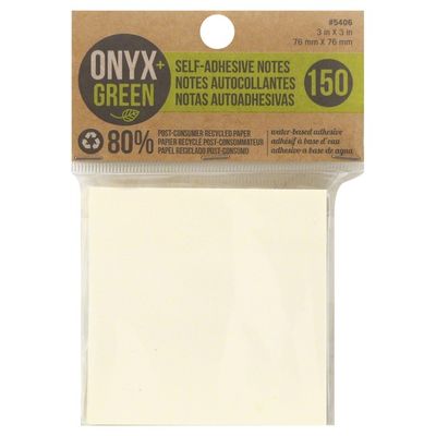 Onyx + Green Notes, Self-Adhesive