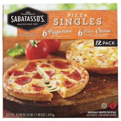 Sabatasso's Pizzeria Pepperoni Four Cheese Thin Crust Pizza Singles