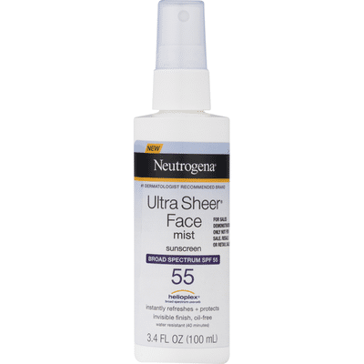 neutrogena sunscreen mist face