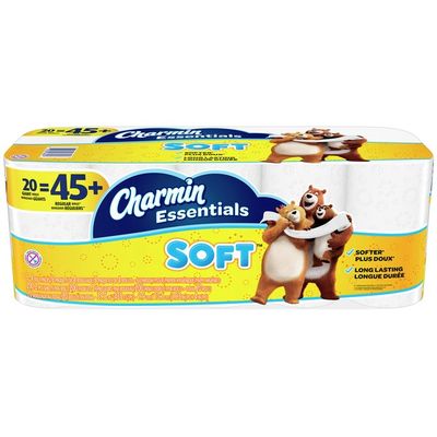 Charmin Essentials Soft toilet paper Giant Rolls (20 ct) - Instacart