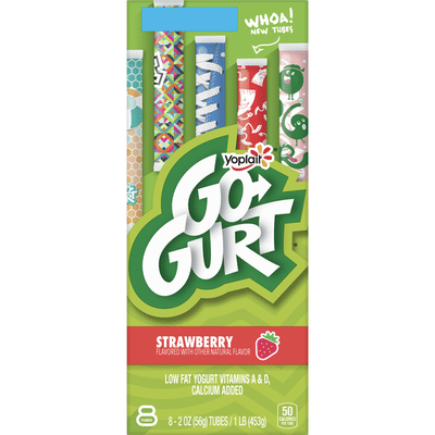 Yoplait Go-Gurt, Low Fat Yogurt, Strawberry