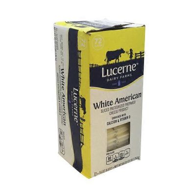 Lucerne White American Cheese Slices