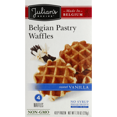 Julian S Recipe Waffles Belgian Pastry Sweet Vanilla 4 Each Delivery Or Pickup Near Me Instacart