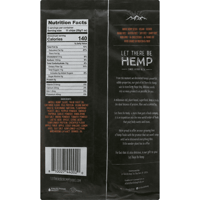 Let There Be Hemp Hemp Chips, Grain-Free, Vegan Nacho