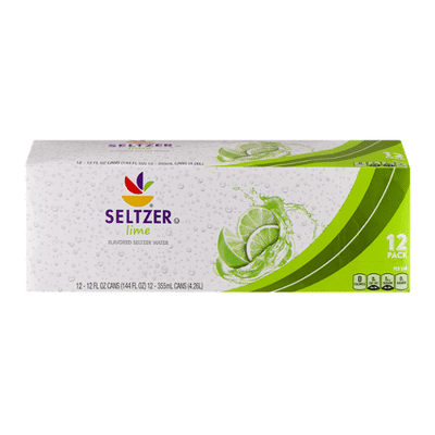 SB Seltzer Lime Flavored Seltzer Water - 12 CT