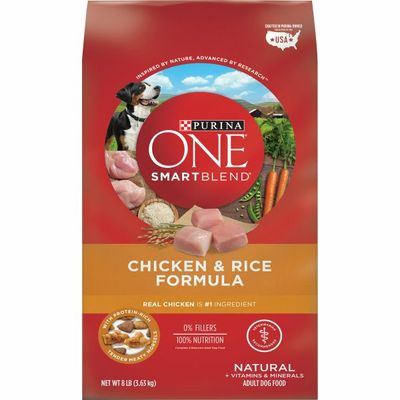 Purina ONE Natural Dry Dog Food, SmartBlend Chicken & Rice Formula