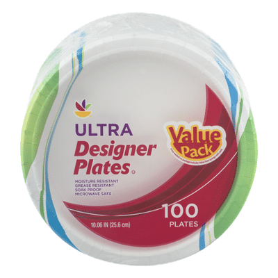SB Ultra Designer Plates - 100 CT