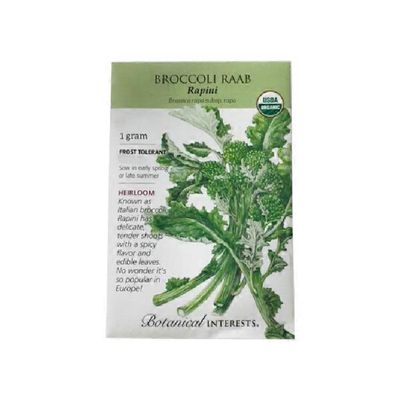 Botanical Interests Organic Rapini Broccoli Raab Seeds