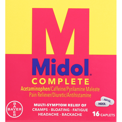 Midol Multi-Symptom Relief, Complete, Caplets