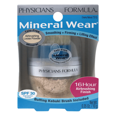 physicians airbrushing creamy mineral talc loose formula powder wear natural makeup