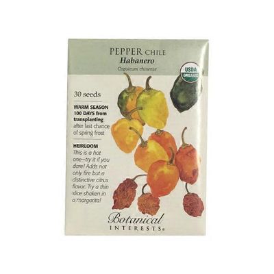 Botanical Interests Pepper Chile Habanero