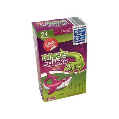 Lunch Buddies Dinos and Sharks Fruit Flavored Snacks