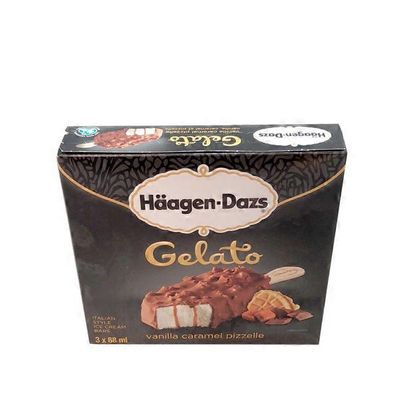 Haagen-Dazs Vanilla Caramel Pizzelle Gelato Ice Cream Bars