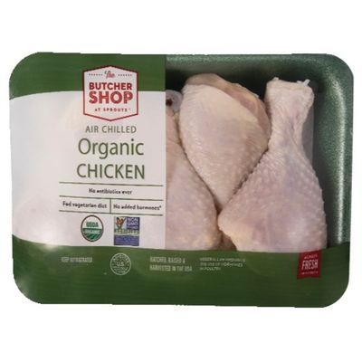 Sprouts Organic Chicken Drumsticks, Package