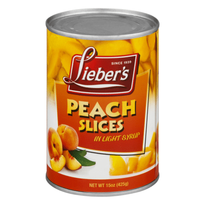 Lieber's Peach Slices in Light Syrup