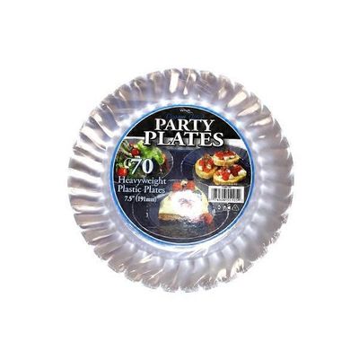 WNA Elegant Fluted 7.5" Party Plastic Plates