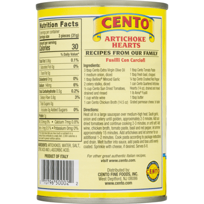 Cento Quartered Artichoke Hearts