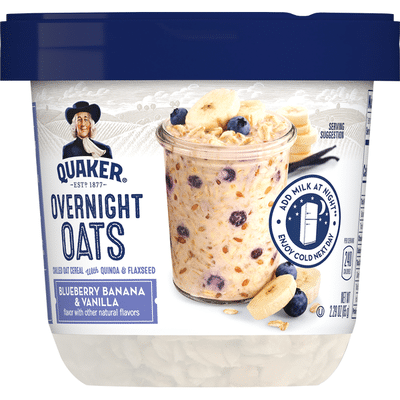 Quaker Overnight Oats Blueberry Banana Vanilla Bliss