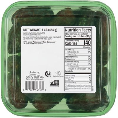 Bard Valley Natural Delights Whole Fresh Medjool Dates