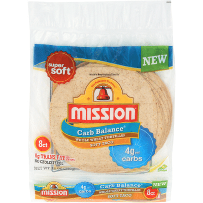 Mission Carb Balance Soft Taco Whole Wheat Tortillas