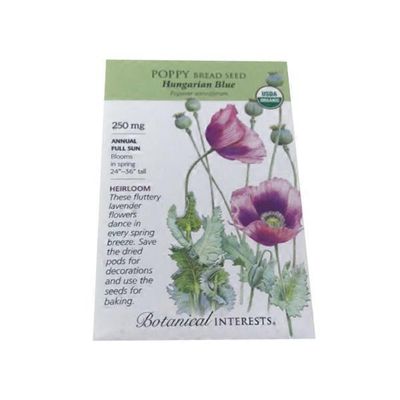 Botanical Interests Organic Breadseed Poppy Seeds