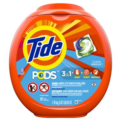Tide Pods Liquid Laundry Detergent Pacs, Clean Breeze