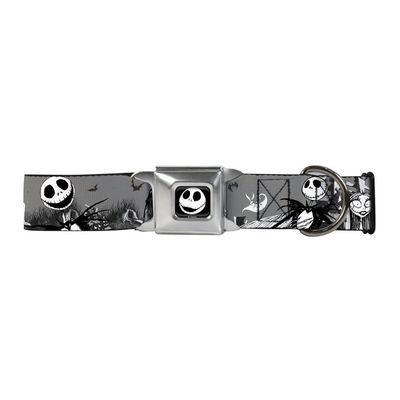 Buckledown 18"-32" Extra Large Multi-Color Nightmare Before Christmas Jack For Necks Dog Collar
