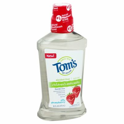 Tom's of Maine Fluoride Rinse, Children's Anticavity, Silly Strawberry