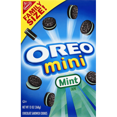 Oreo Cookies, Sandwich, Chocolate, Mint Creme, Family Size!