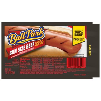 Ball Park Bun Size Beef Franks